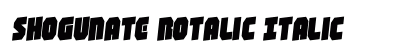 Shogunate Rotalic Italic Font Preview