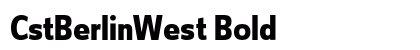 CstBerlinWest Bold Preview
