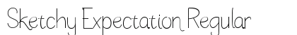 Sketchy Expectation Regular Font Preview
