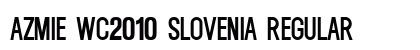 Azmie WC2010 Slovenia Regular Font Preview