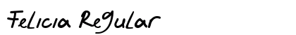 Felicia Regular Font Preview