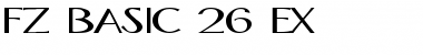 FZ BASIC 26 EX Font