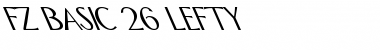FZ BASIC 26 LEFTY Font