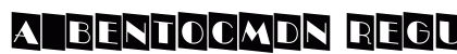a_BentoCmDn Regular Font Preview