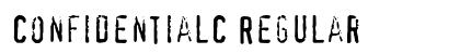 ConfidentialC Regular font free download