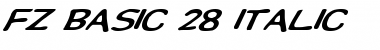 FZ BASIC 28 ITALIC Font