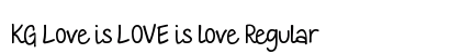 KG Love is LOVE is love Regular