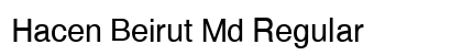 Hacen Beirut Md Regular Font Hacen Beirut Md Regular Font Preview