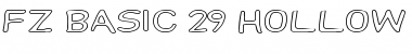 FZ BASIC 29 HOLLOW EX Font