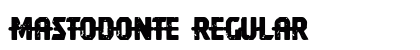Mastodonte Regular Font Preview