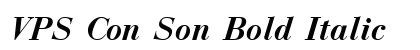 VPS Con Son Bold Italic Font Preview