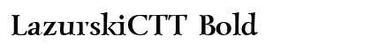 LazurskiCTT Bold Font Preview
