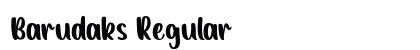 Barudaks Regular Font Preview