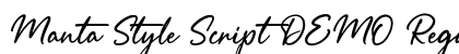 Manta Style Script DEMO Regular