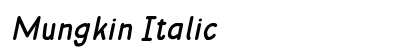 Mungkin Italic preview