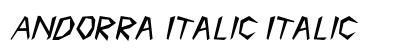 Andorra Italic Italic Font Preview