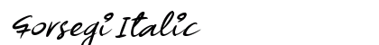 Forsegi Italic Font Preview
