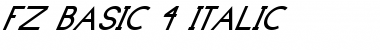 FZ BASIC 4 ITALIC Normal Font