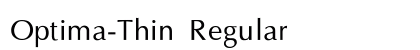 Optima-Thin Regular font free download