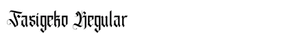 Fasigeko Regular font free download