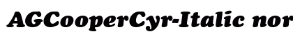 AGCooperCyr-Italic normal