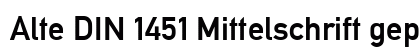 Alte DIN 1451 Mittelschrift gepraegt Regular font free download