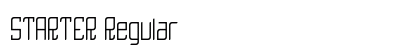 STARTER Regular Font Preview