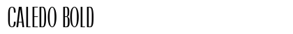 Caledo Bold Font Preview