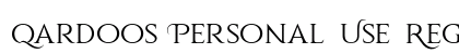 Qardoos Personal Use Regular preview