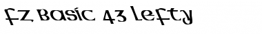 FZ BASIC 43 LEFTY Normal Font