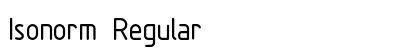 Isonorm Regular font free download