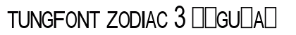 tungfont zodiac 3 Regular preview