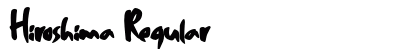 Hiroshima Regular Font Preview