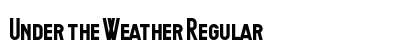 Under the Weather Regular Font Preview