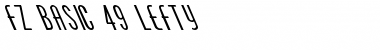 FZ BASIC 49 LEFTY Normal Font