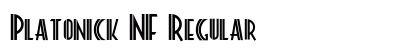 Platonick NF Regular Font Preview