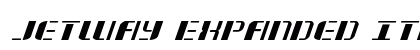 Jetway Expanded Italic Expanded Italic Font Preview