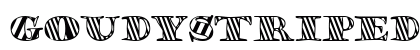 GoudyStriped Regular Font Preview