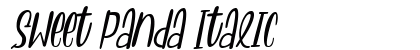 Sweet Panda Italic preview Sweet Panda Italic preview