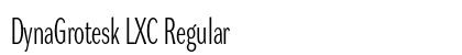 DynaGrotesk LXC Regular preview DynaGrotesk LXC Regular preview