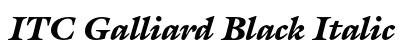 ITC Galliard Black Italic preview ITC Galliard Black Italic preview