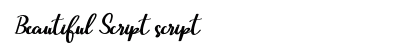 Beautiful Script script preview