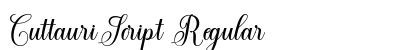 CuttauriScript Regular preview