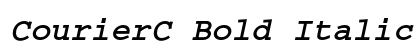 CourierC Bold Italic preview CourierC Bold Italic preview