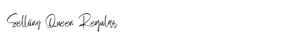 Sellviny Queen Regular Font Preview