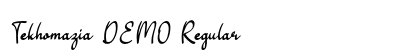 Tekhomazia DEMO Regular preview