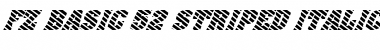 FZ BASIC 52 STRIPED ITALIC Normal Font