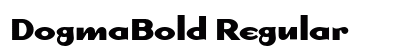 DogmaBold Regular Font Preview