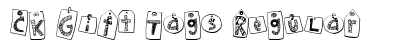 CK Gift Tags Regular Font Preview