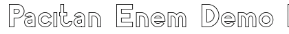 Pacitan Enem Demo Regular Font Preview Pacitan Enem Demo Regular Font Preview